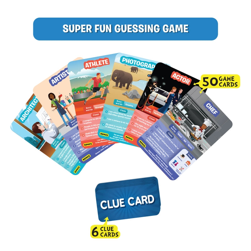 Guess in 10: Inspiring Professions | Trivia card game (ages 6+)