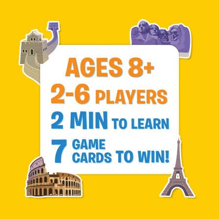 Guess in 10: Legendary Landmarks | Trivia card game (ages 8+)