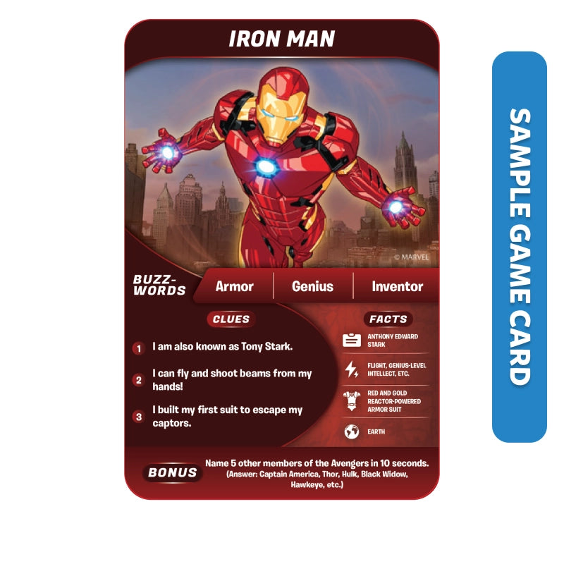 Guess in 10: Marvel | Trivia card game (ages 8+)