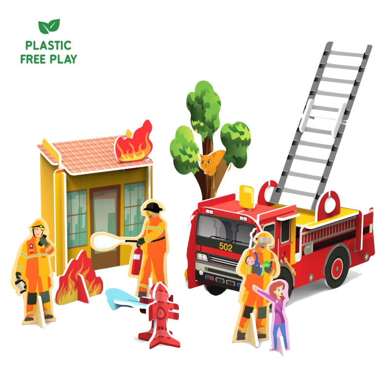 My World: Firefighters to the Rescue | STEM Building Toy (ages 3-7)