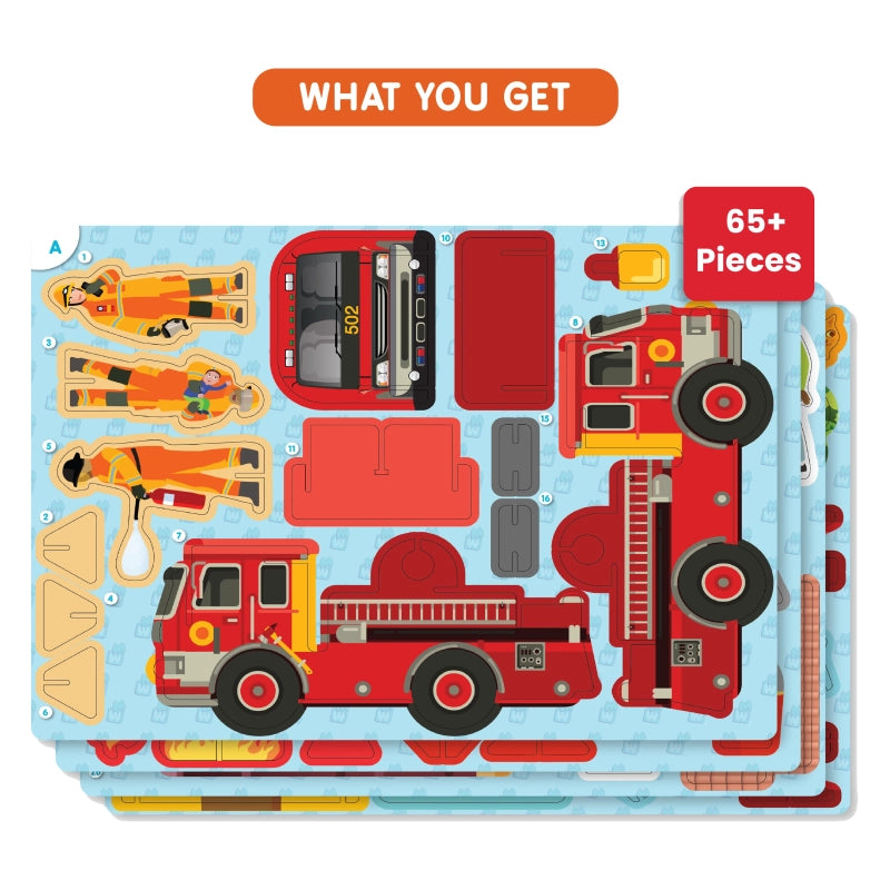 My World: Firefighters to the Rescue | STEM Building Toy (ages 3-7)