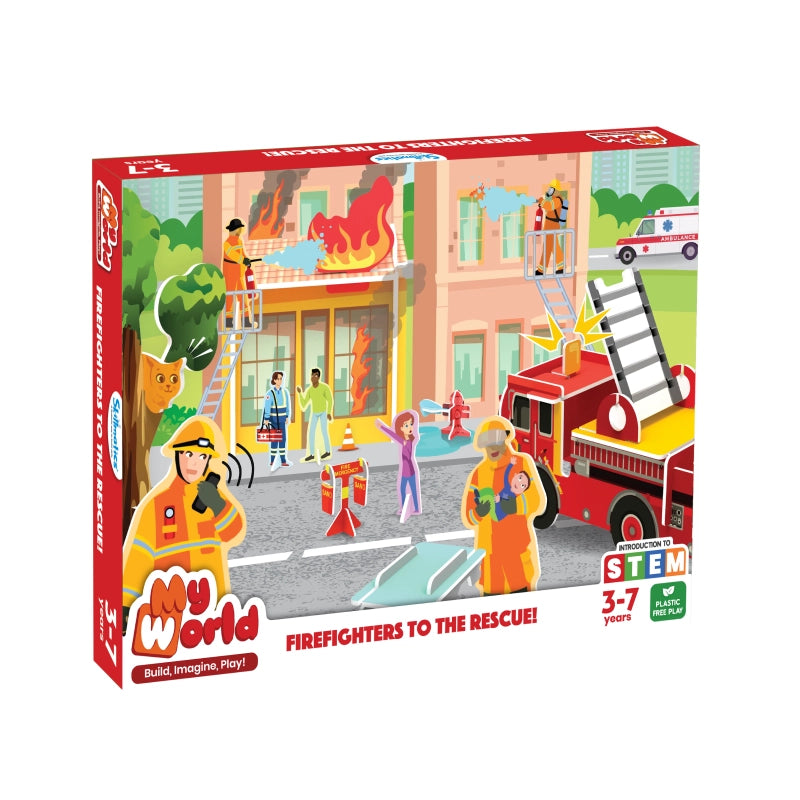 My World: Firefighters to the Rescue | STEM Building Toy (ages 3-7)