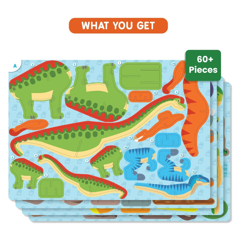 My World: Land of Dinosaurs | STEM Building Toy (ages 3-7)