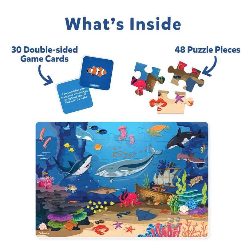 Piece & Play: Underwater Animals | Floor Puzzle & Game (ages 3-7)