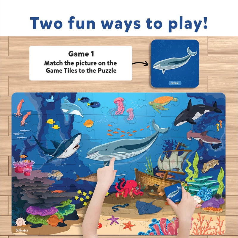 Piece & Play: Underwater Animals | Floor Puzzle & Game (ages 3-7)