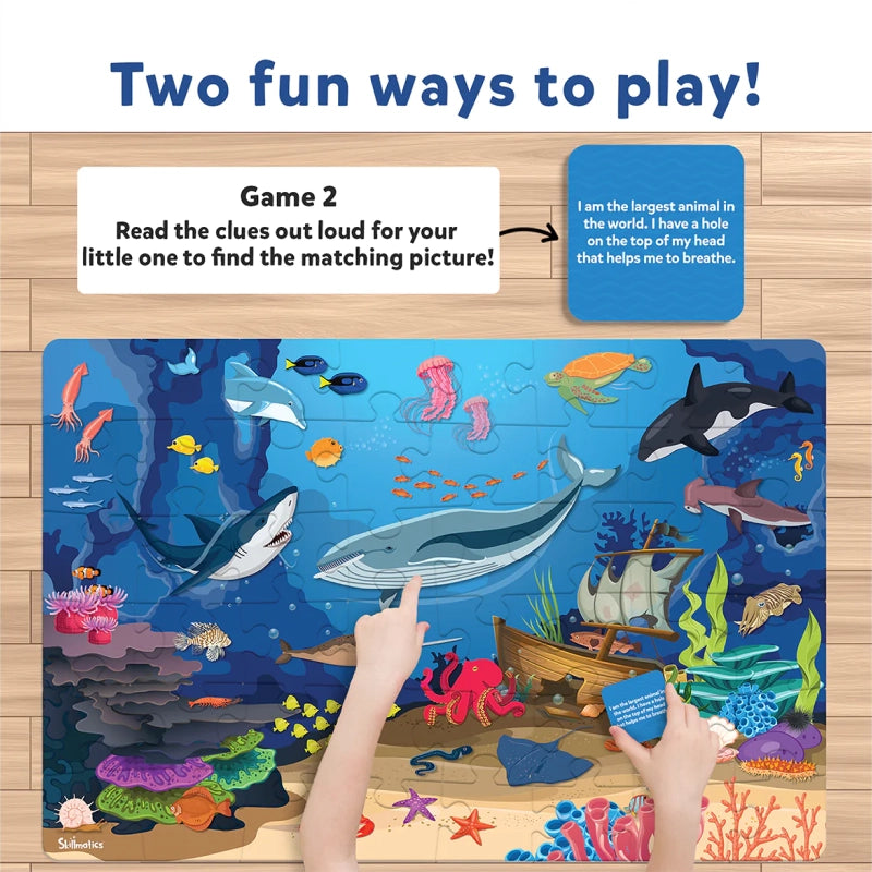 Piece & Play: Underwater Animals | Floor Puzzle & Game (ages 3-7)