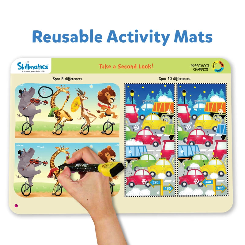 Preschool Champion | Reusable Activity Mats (ages 3-6)