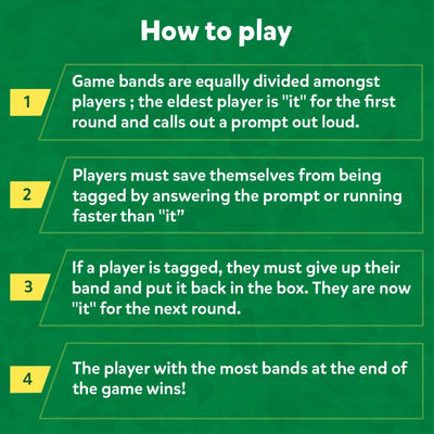 Instructions for playing Rapid Rumble Outdoor game from Educational & Clever Category Game of Tag