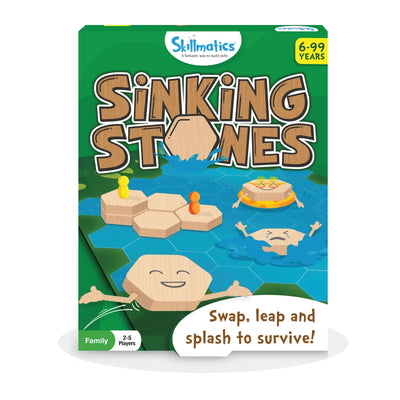 Sinking Stones strategy board game for 2-5 players aged 6 to 99 years